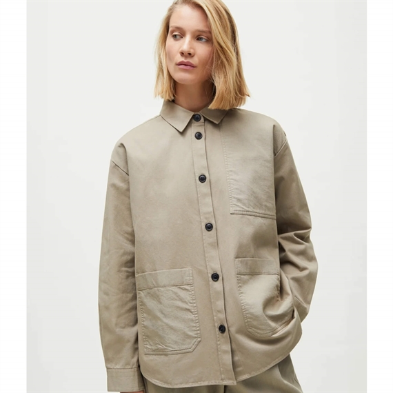 Aiayu Dusty Shirt Skjorte, Light Vintage Army 